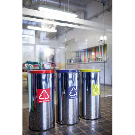 Rozsdamentes szelektív hulladéktároló – kék, 45 literes 7181-1