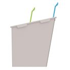 7580 Műanyag hulladéktároló - két rekesszel 30 l