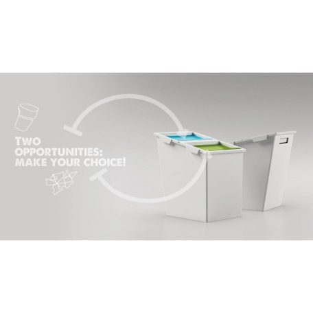 7580 Műanyag hulladéktároló - két rekesszel 30 l