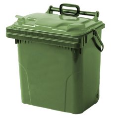   7647-2 40 l hulladéktároló edény, kültéri szemetes - zöld