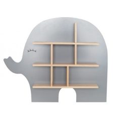 Jabadabado Fa elefánt formájú polc, ezüstszürke H13226