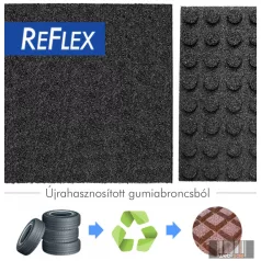   ReFlex EsésVédő Gumilap (Vastagság: 5 cm, Méret: 50X50 cm, fekete)