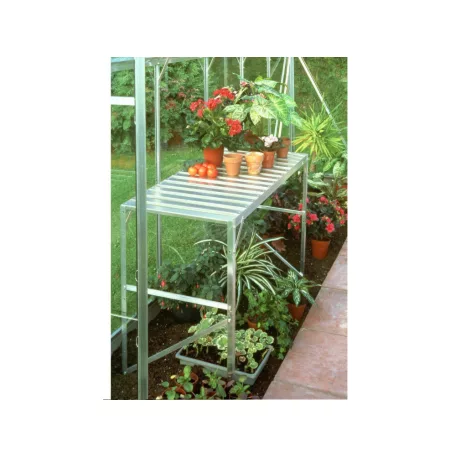 alumínium állvány VITAVIA 120x52 egy db polccal ezüst LG14