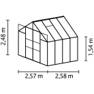 üvegház VITAVIA URANUS 6700 PC 4 mm ezüst színű LG181