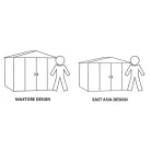 fém kerti ház MAXTORE 106 ZÖLD LG1874