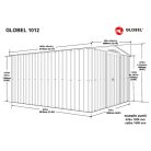 kerti ház GLOBEL 1012 ANTRAZITE + napfénytetővel LG2071