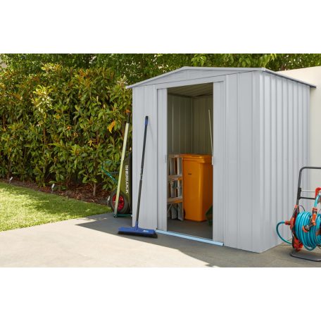 kerti ház GLOBEL 86 EZÜST SZÍNÜ + napfénytető LG2073