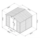 kerti ház MAXTORE WOOD 98 LG2302