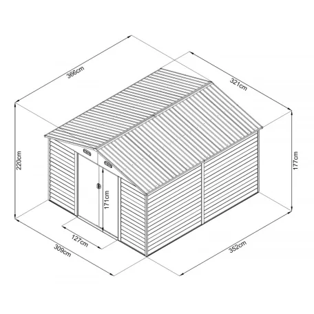 kerti ház MAXTORE WOOD 1112 LG2303
