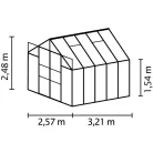 üvegház VITAVIA URANUS 8300 PC 4 mm zöld színű LG584
