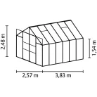 üvegház VITAVIA URANUS 9900 PC 4 mm zöld színű LG586