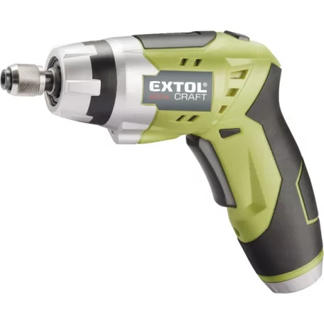 EXTOL 402114 akkus csavarbehajtó, Li-ion; 3,6V, 1300 mAh, ford.: 200 1/min, befogás: 1/4", hatszög BIT-ekhez, elforgatható nyél