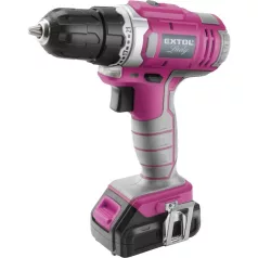  EXTOL 402401 akkus fúró csavarozó, 12V, Li-ion, Extol Lady, 1db 1300 mAh akku