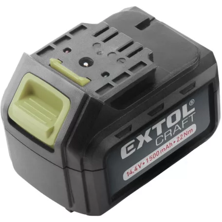 EXTOL 402420B tartalék akku 14,4V Li-ion, 402420 akkus fúró csavarozóhoz; 1500mAh, töltési idő: 5,5 óra