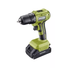   EXTOL akkus fúrócsavarozó, Power Share, kefementes motor, kofferban; 2db 2000 mAh Li-ion akku + 1 db töltő 402450
