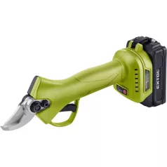   EXTOL akkus metszőolló, Power Share, kefementes motor, kofferban; 1db 2000 mAh Li-ion akku + 1 db töltő 402456
