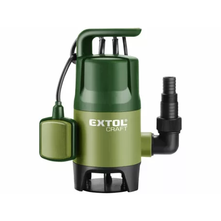 EXTOL szennyvíz búvárszivattyú, 400W, úszókapcsolóval, Extol Craft, szállító teljesítmény: 7,5 m3/h, max. száll. 5 m 414122