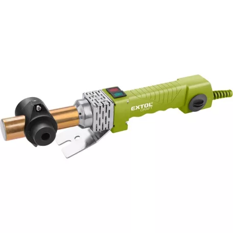 EXTOL műanyagcső hegesztő gép, 1070W, 3 fej, 240-300°C, pontosság: +/-5 °C 419313