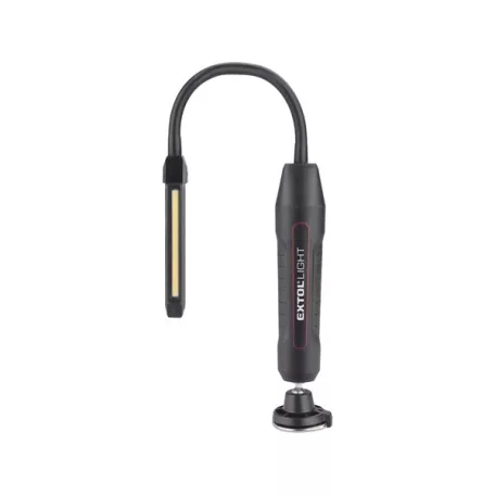 EXTOL LED munkalámpa, USB tölthető; 500 Lm, cserélhető Li-ion akku, 2500 mAh, flexibilis szár 43146