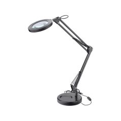   EXTOL nagyító LED lámpa, asztali, 7 W COB, 2400 Lm, 5× nagyítás; mechanikusan állítható rögzítés, USB töltőkábel