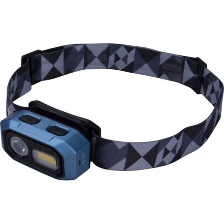 EXTOL 43183 LED fejlámpa, Osram+COB, 480 Lumen; tölthető akkuval, 4 funkció, cseppálló: IPX4