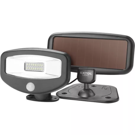 EXTOL 43270 éjszakai készenléti LED lámpa, 0,4W, 16 LED; 100 Lm, napelem+szenzor, Li-ion akkus, 500 mAh, falra szerelhető