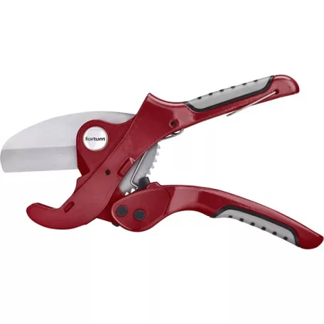 Fortum műanyagcső vágóolló, max.: 42mm, (PVC, PPR, PP, PE, PEX, PB, PVDF csövekhez), ALU test, SK5 acél penge 4775010