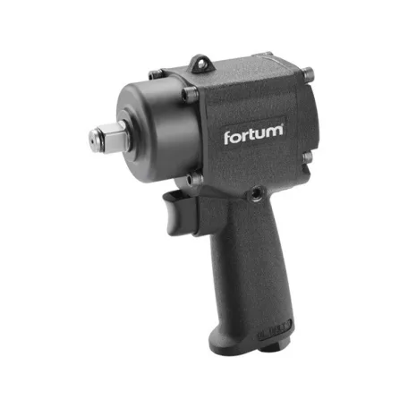 FORTUM 4795010 légkulcs, 1/2", 610Nm, (Twin Hammer); 10.000 1/min, 170l/min, 6,3 Bar, 1/4" tömlőcsatlakozó, 1,4kg