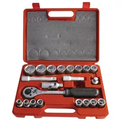   EXTOL 6523 dugókulcs klt., CV., racsnis 45fog ; 1/2" 21db, 10-32mm