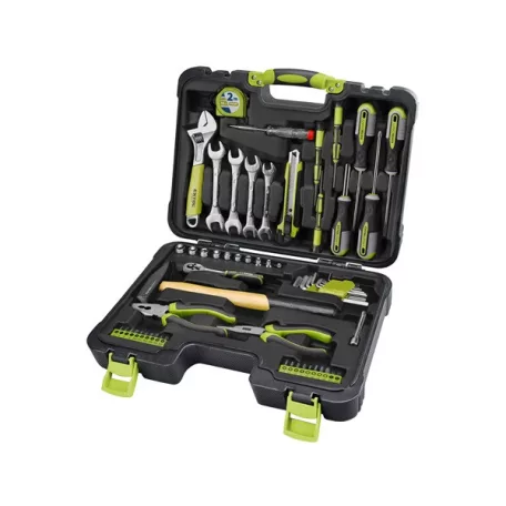 EXTOL CRAFT szerszámkészlet, 59db, 1/4" CV.; 10 dugófej(4-13mm), racsnis kar+fogók,csavarhúzók, imbuszkulcs,BIT-ek 6583
