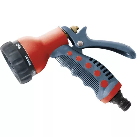 EXTOL pisztoly szórófej, festett réz fejjel, 7 féle sugár, kuplung csatlakozóval, ergonomikus GARDEN 70213