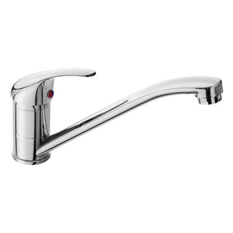 BALLETTO 81001 mosogató-mosdó csaptelep, 35mm kerámia betét, álló, egykaros, forgatható, fényes, 22 cm hosszú