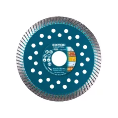   EXTOL gyémántvágó, ipari korong,TURBO,gyors vágás; 115×22,2mm, száraz és vizes vágásra 8703051