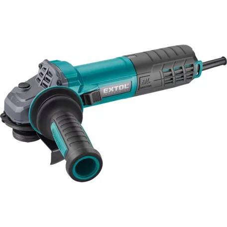 EXTOL INDUSTRIAL sarokcsiszológép 125mm 1550W, kefementes, szabályozható fordulatszám, lágy indítás, terhelésnél konstans fordulatszám 8792010