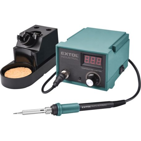 EXTOL 8794520 forrasztó állomás, 70W, 200-450°C, elektronikusan szabályozott, 2 heggyel