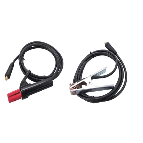 EXTOL 8798222 munkakábel elektródafogóval + földelőkábel csipesszel, 8796012 inverterhez, 200 A, 3 m, 25 mm2, MMA hegesztéshez