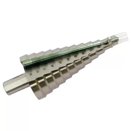 EXTOL 8801166 lépcsős fémfúró HSS, 12 lépcsős (6-39mm, 3mm lépcsők)