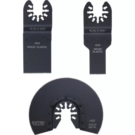EXTOL tartalék fej klt., 3 db a 417200 és 417220 géphez, fával és műanyaggal való munkákhoz 8803823