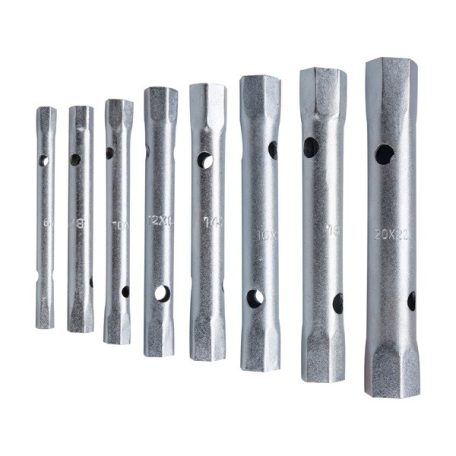 EXTOL csőkulcs klt., 10db (8 csőkulcs+2 hajtóvas), CrV., 6-22mm (6×7;8×9;10×11;12×13;14×15; 16×17;18×19;20×22) 8816370