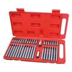   EXTOL 8818202 BIT klt. 40 db HEX-TORX-XZN, 10mm, CrV, műanyag dobozban
