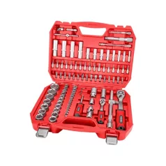   EXTOL PREMIUM dugókulcs klt., CV., racsnis 45fog ; 1/4" és 1/2", 94db, 4-32mm, 32db bit(lapos, kereszt,imbusz,torx), gyertyakulcs16&21 8818337