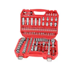   EXTOL PREMIUM dugókulcs klt., CV., racsnis 45fog ; 1/4" és 1/2", 110db, 4-32mm, 32db bit(lapos, kereszt,imbusz,torx), gyertyakulcs 8818338