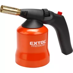   EXTOL 8848105 gázlámpa forrasztáshoz, PB gázhoz, piezó gyújtásssal, max. 1200°C, 1,7kW, EN521, fém gázpalack tartó