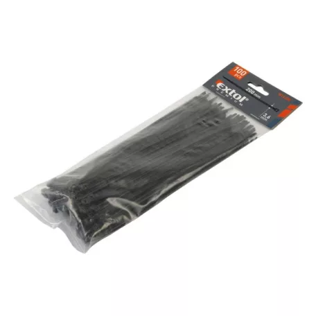 EXTOL kábelkötegelő 4,8×500mm 100db, fekete nylon; 8856168