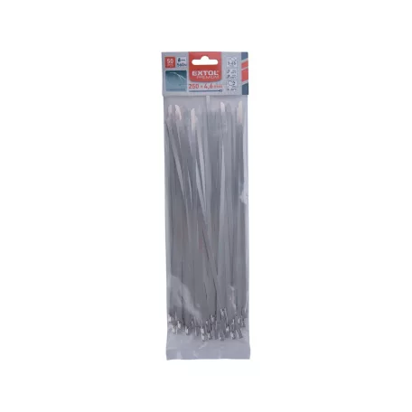EXTOL kábelkötegelő 4,6×250 mm 50 db, rozsdamentes acél 8856276