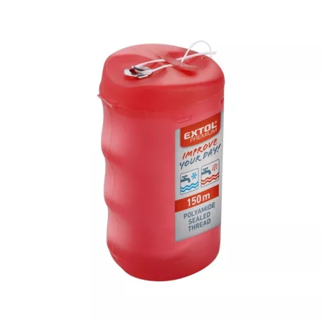 EXTOL menettömítő (műraffia) fonal, 150m, PA, hideg/meleg csapokhoz 8856300