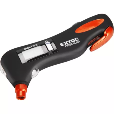 EXTOL nyomásmérő digitális, 5 az 1-ben autós funkció: nyomásmérő, fehér fény, vörös fény, üvegtörő, biztonsági öv átvágó 8863050