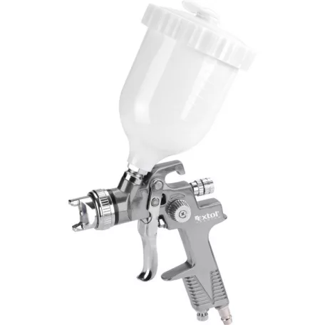 EXTOL 8865052 festékszóró, felsőtartályos, 600ml, HVLP, fúvóka: 1,4mm, max.410 l/min, 3 Bar, 1/4" tömlőcsatlakozó, 0,5kg