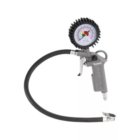 EXTOL gumiabroncs fúvató pisztoly, manométerrel, max. 8 Bar, 1/4" tömlőcsatlakozó 8865064