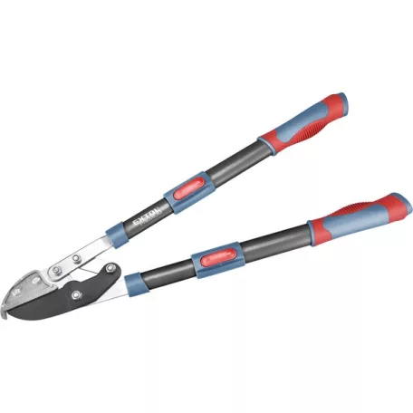 EXTOL 8873316 ágvágó olló; rávágó, tapadásmentes él, max.45mm vágás, teleszkópos ellipszis ALUnyél, gumírozott fogantyú, 670-940 mm
